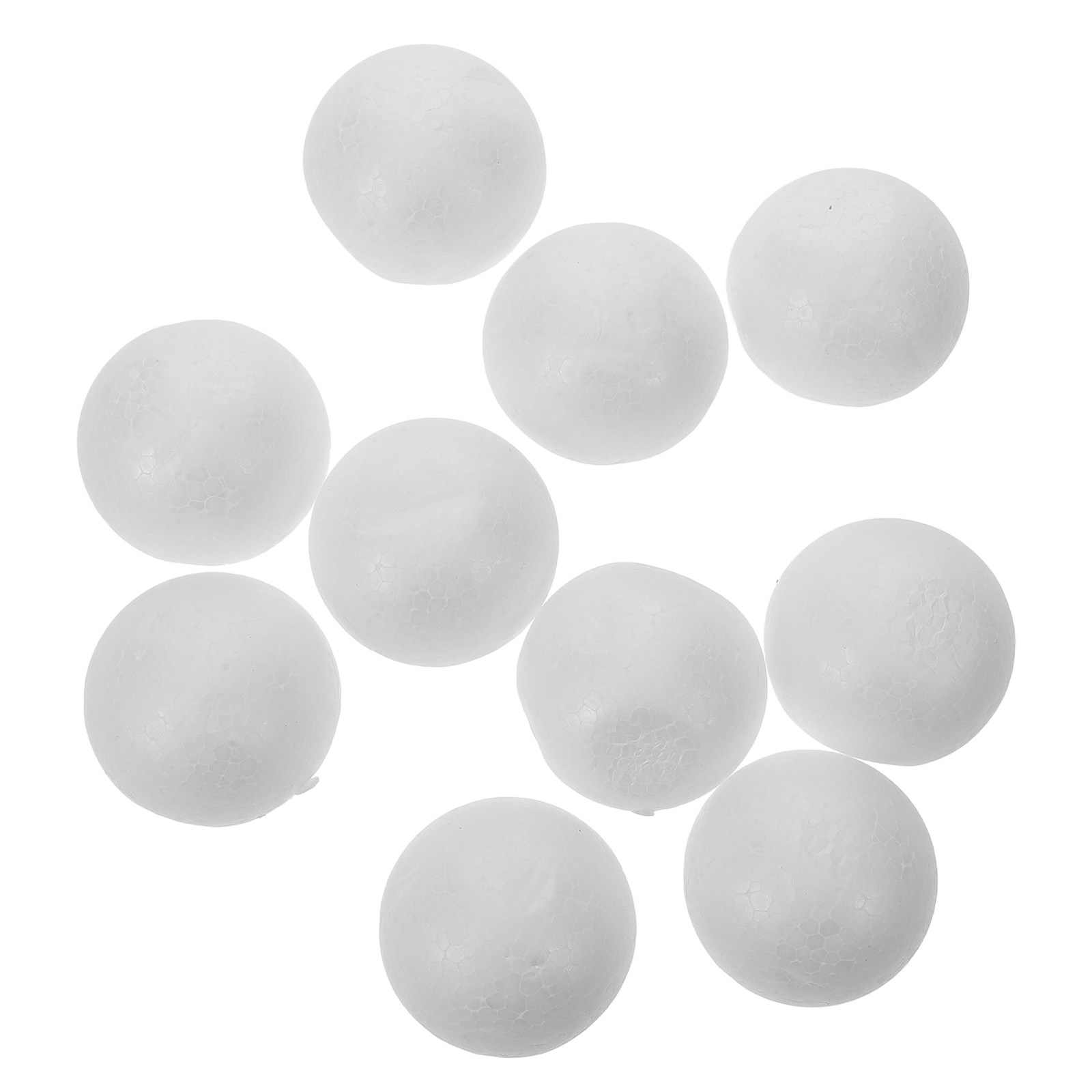 Art Craft Kindergarten - 10 Pieces 5Cm White Polystyrene Foam