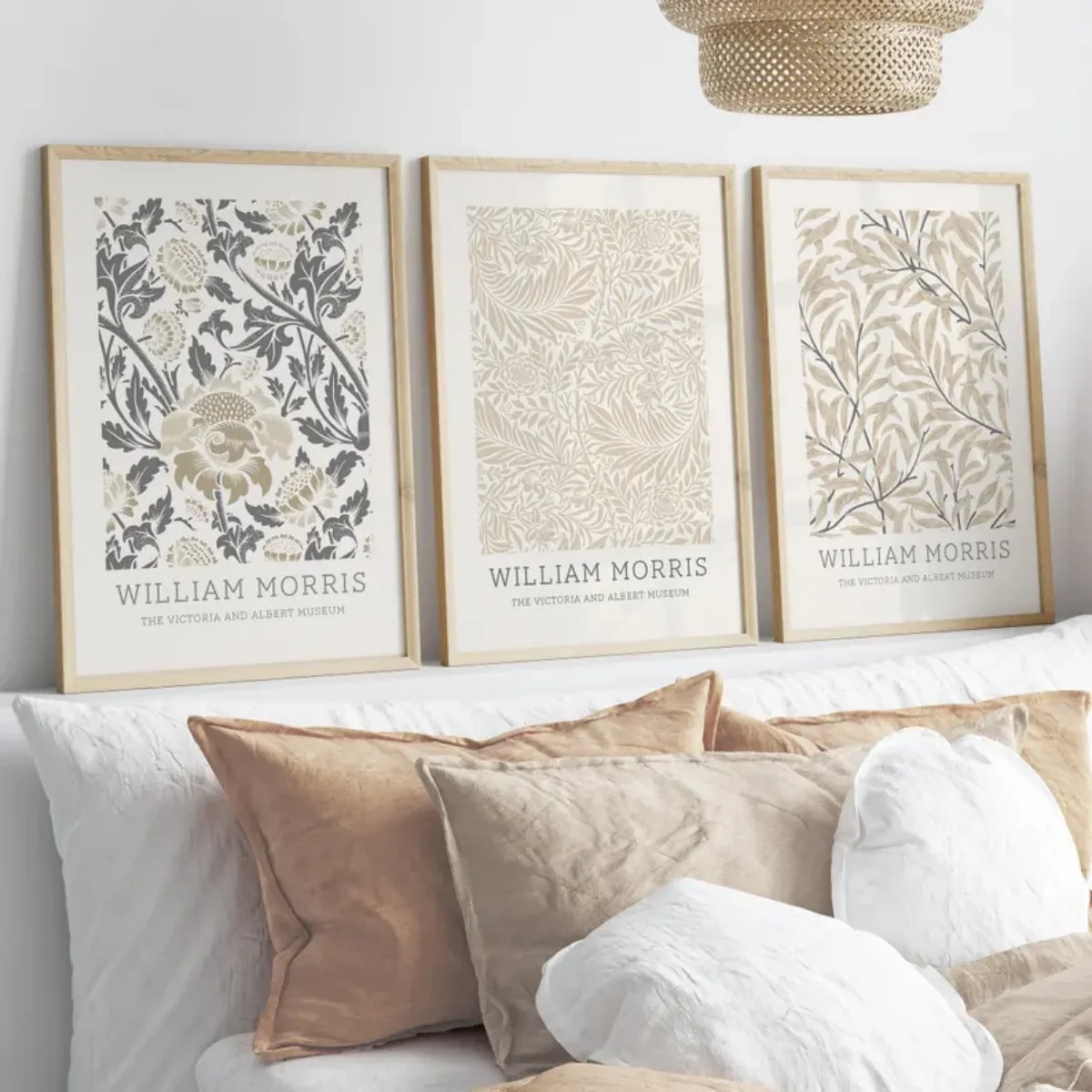 Art Craft William Morris - 3pcs/set Neutral Beige William Morris Floral