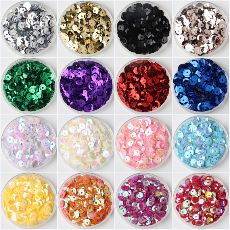 Eco Art Craft - 10g/Lot Multi Size 4mm/5mm/6mm/8mm Sequin PVC