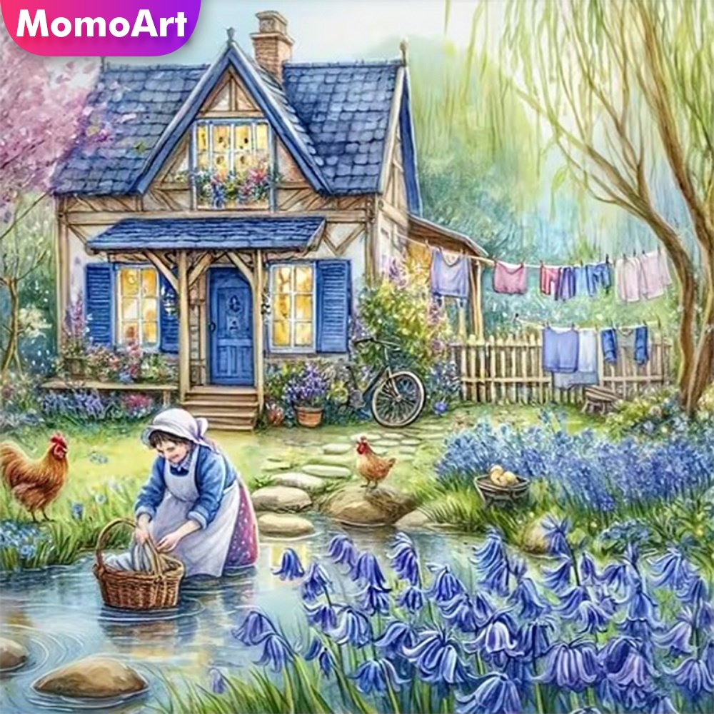Art Craft Village - Momoart 5D Diamond Painting House Embroidery