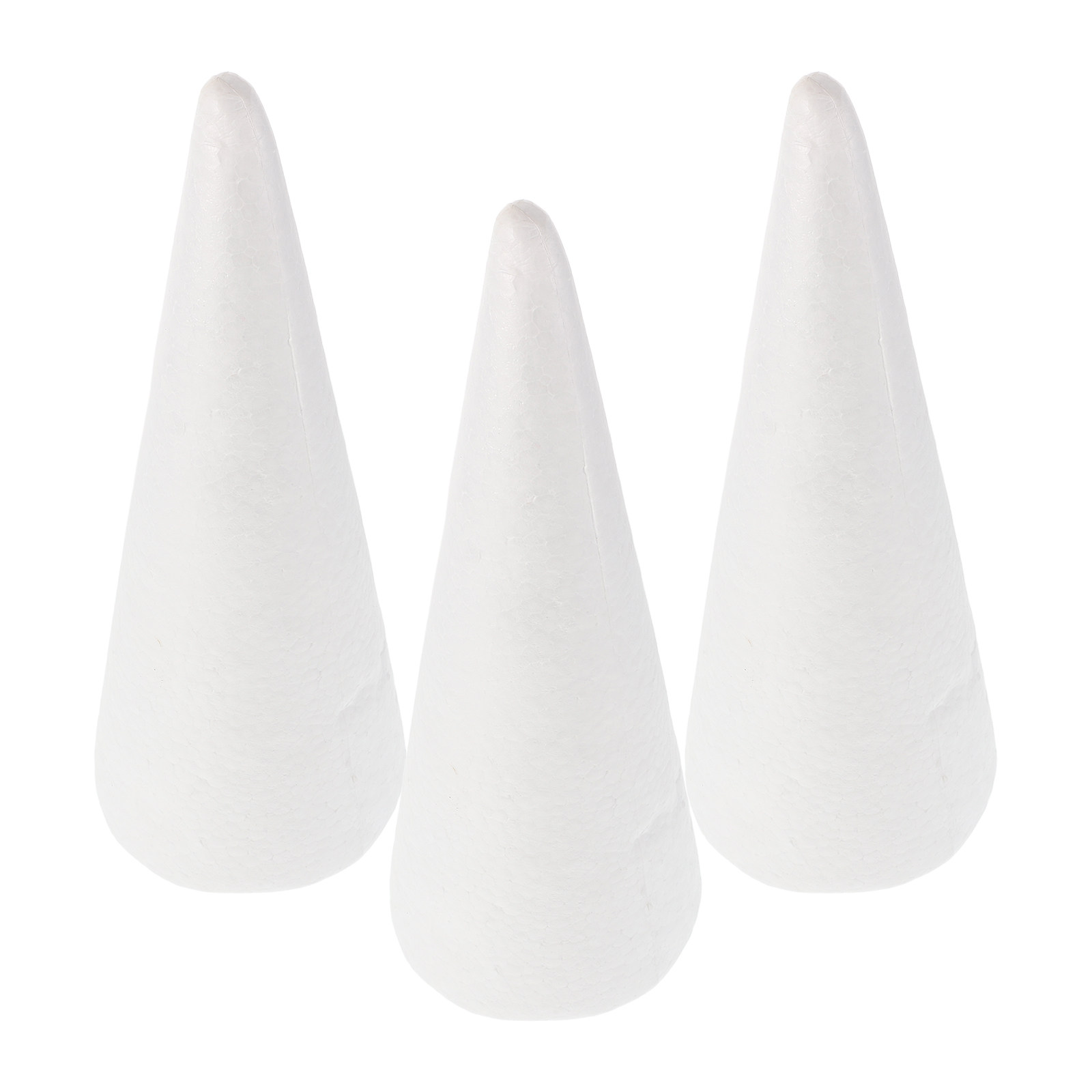 Art Craft Tree - 3Pcs Foam Cones Cone Shaped Polystyrene