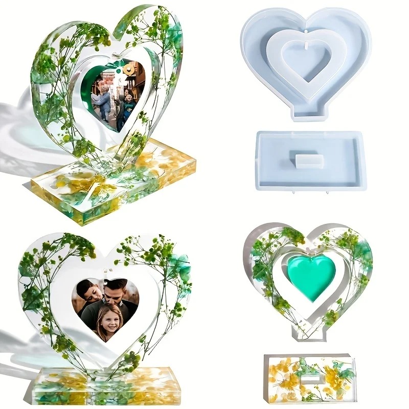 Art Craft Love - Heart Resin Molds, 2 Pieces Love