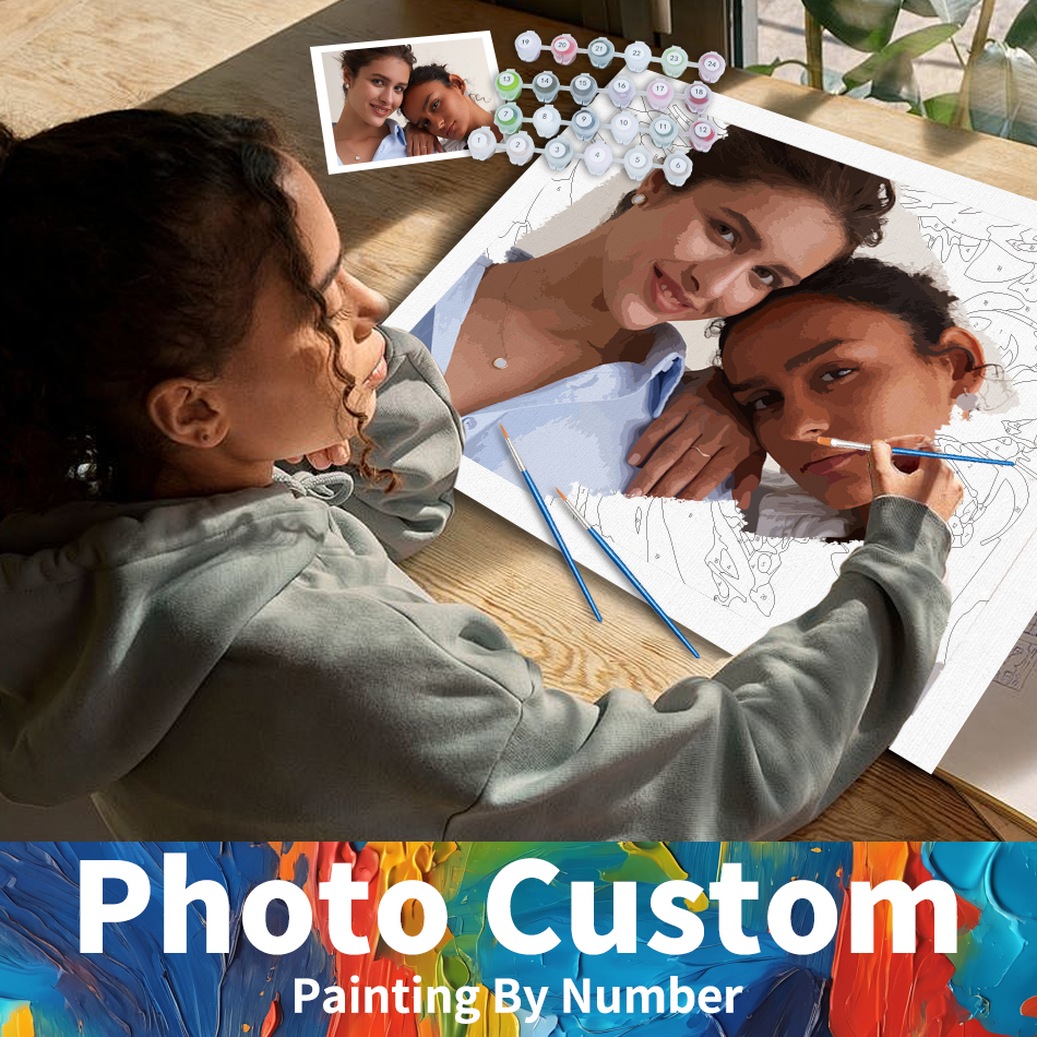 Art And Craft Numbers - 24/36/48 Color PhotoCustom Painting By Numbers
