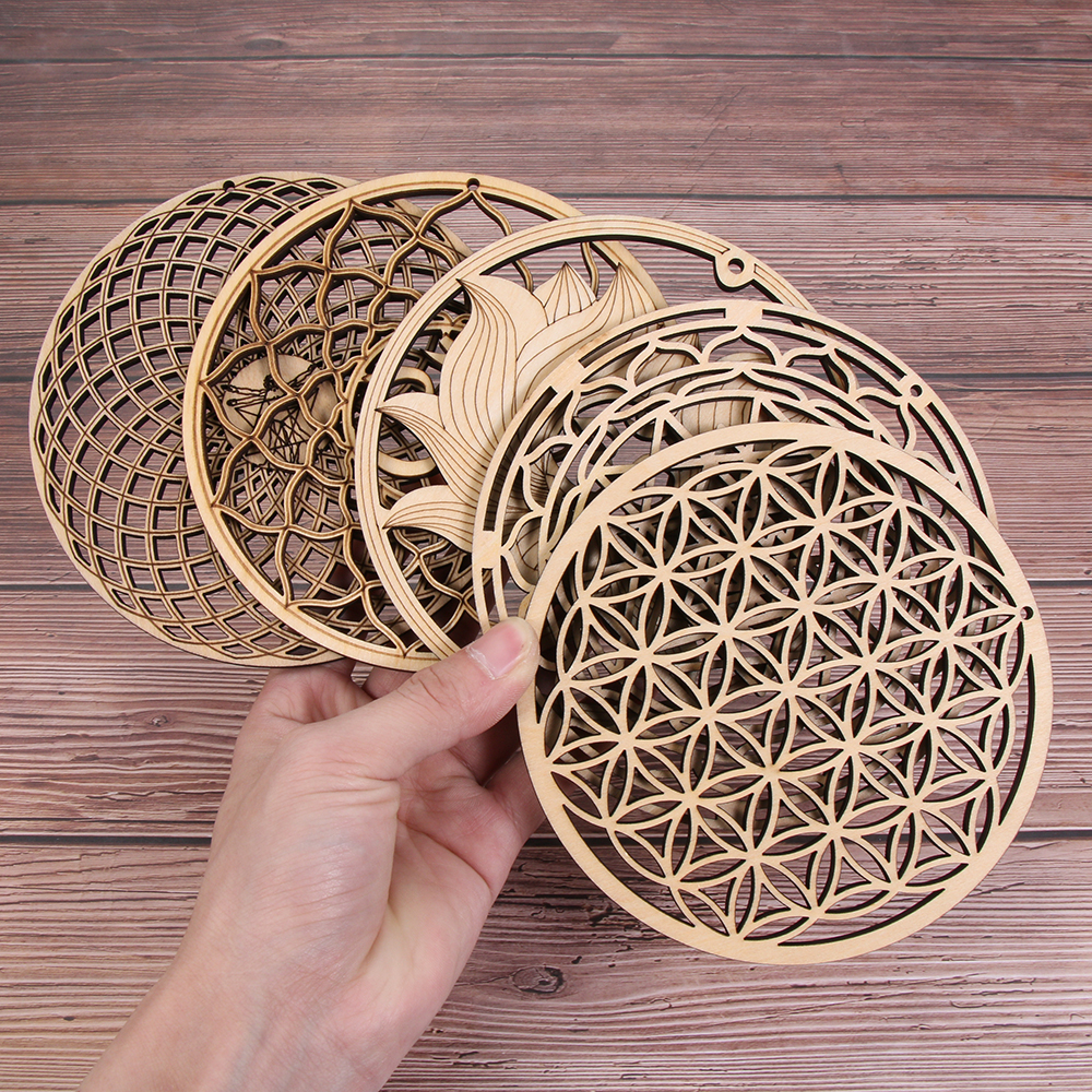 Eco Art Craft - Wooden Wall Sign Flower of Life