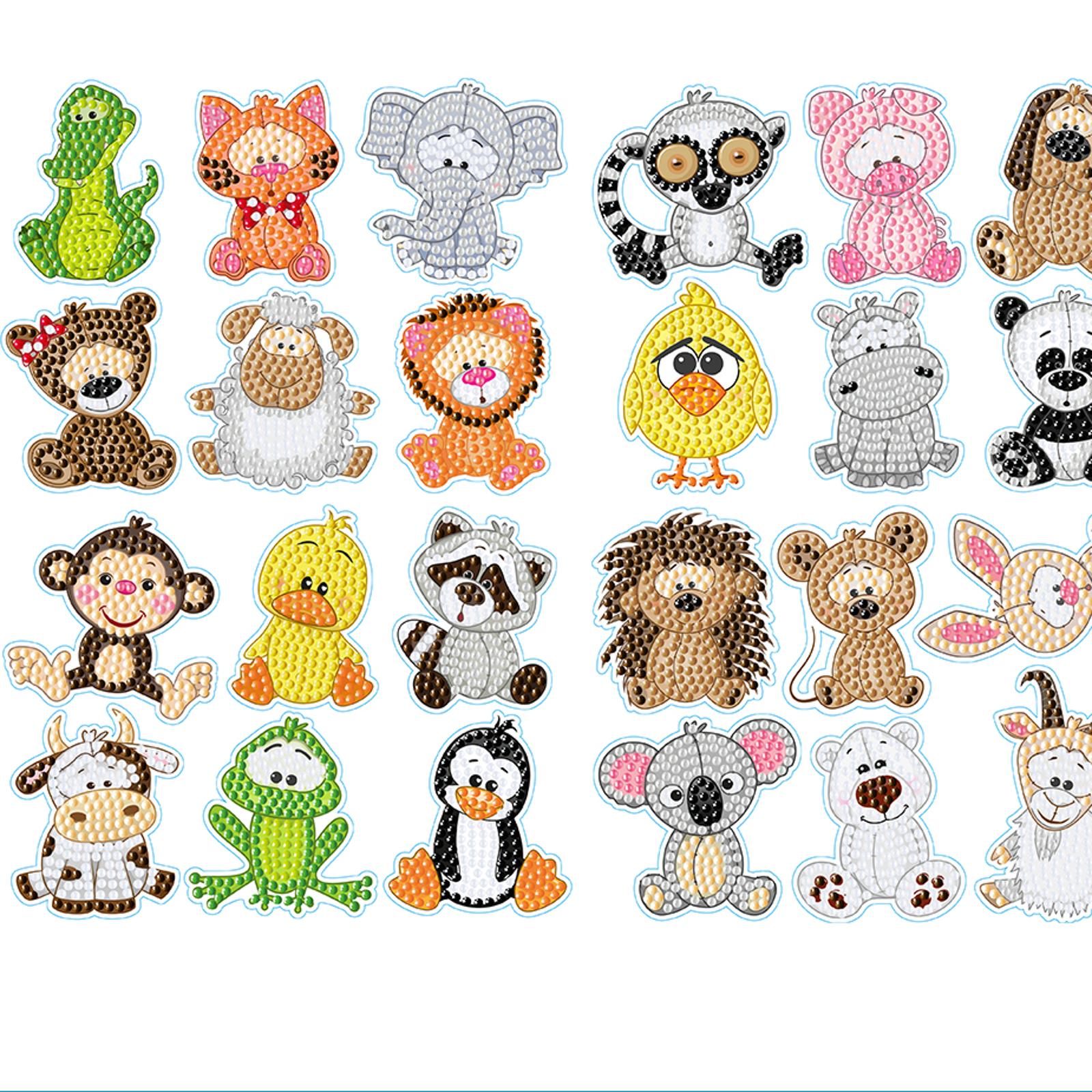 Art And Craft Numbers - 24PCS Diamond Mosaic Sticker Diamond Painting