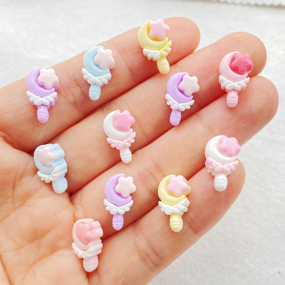 Art Craft Love - 30Pcs Cute Mini Cartoon Colorful Moon