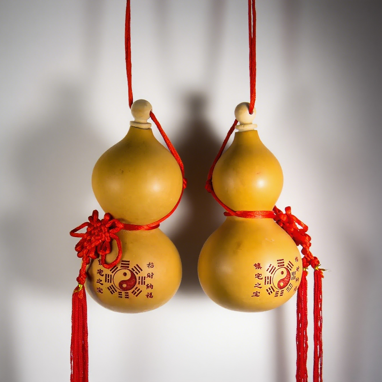 Unique Art Craft - Natural Gourd Hip Flask Tai Chi