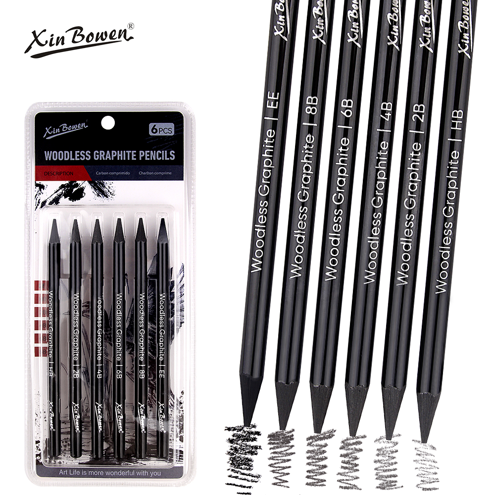 Sketching Charcoal Set - Wood free graphite sketching carbon pencil