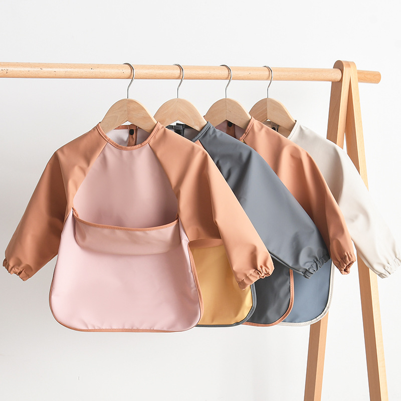 Kids Baby Long Sleeved PU Bibs - Art Craft Kindergarten reseña y precio