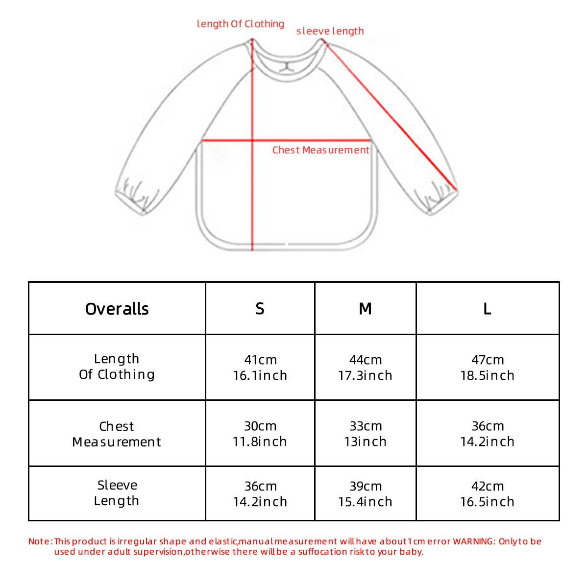 Kids Baby Long Sleeved PU Bibs - Art Craft Kindergarten reseña y precio