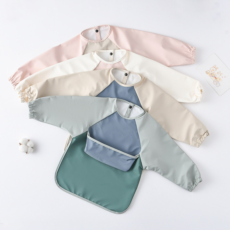 Kids Baby Long Sleeved PU Bibs - Art Craft Kindergarten reseña y precio