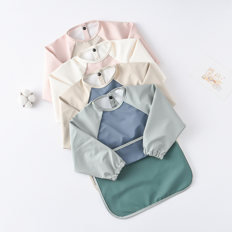 Kids Baby Long Sleeved PU Bibs - Art Craft Kindergarten reseña y precio