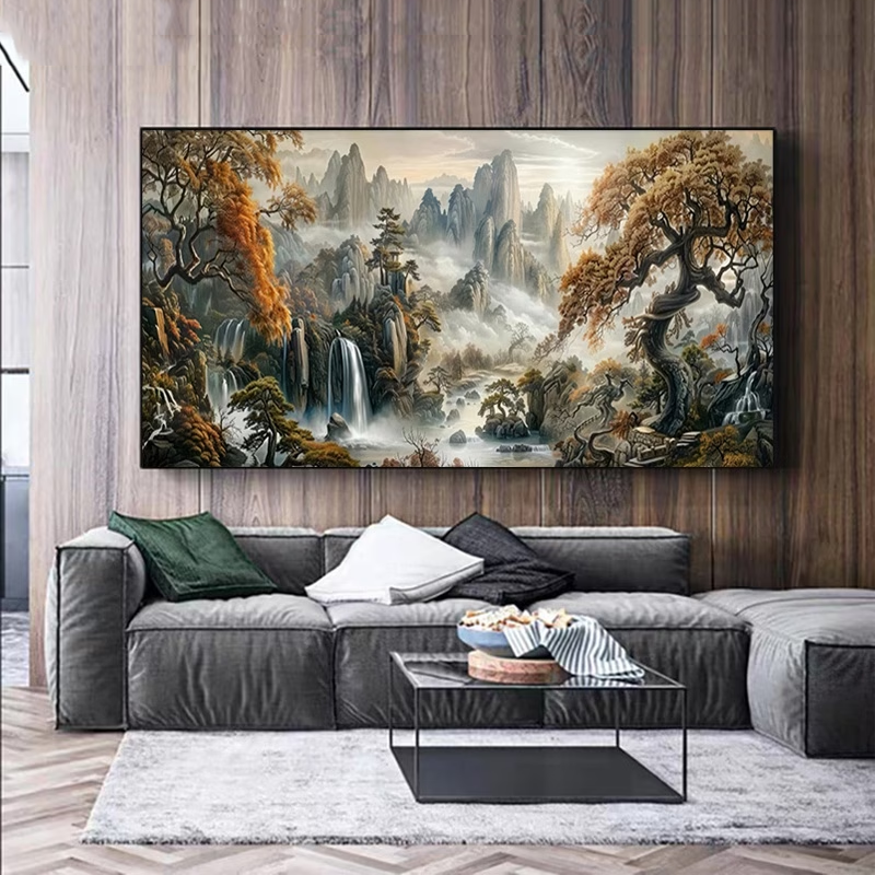 Majestic Mountains Trees Lands - Art Craft Tree reseña y precio