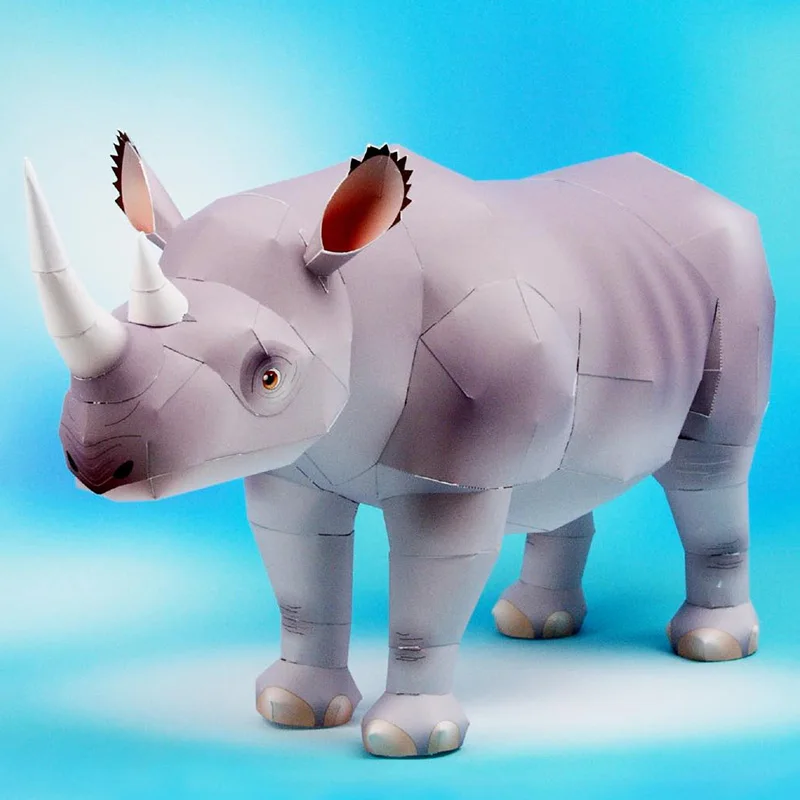 Rhinoceros Hook-lipped Handmad - Art Craft Center reseña y precio