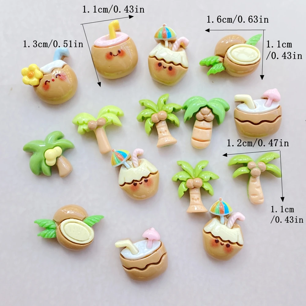 20Pcs Cute Cartoon Coconut Dri - Art Craft Tree reseña y precio