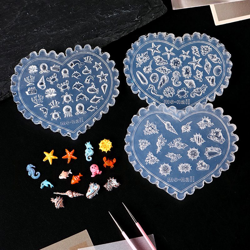 1 Piec 3D Silicone Nail Carvin - Art Craft Jellyfish reseña y precio