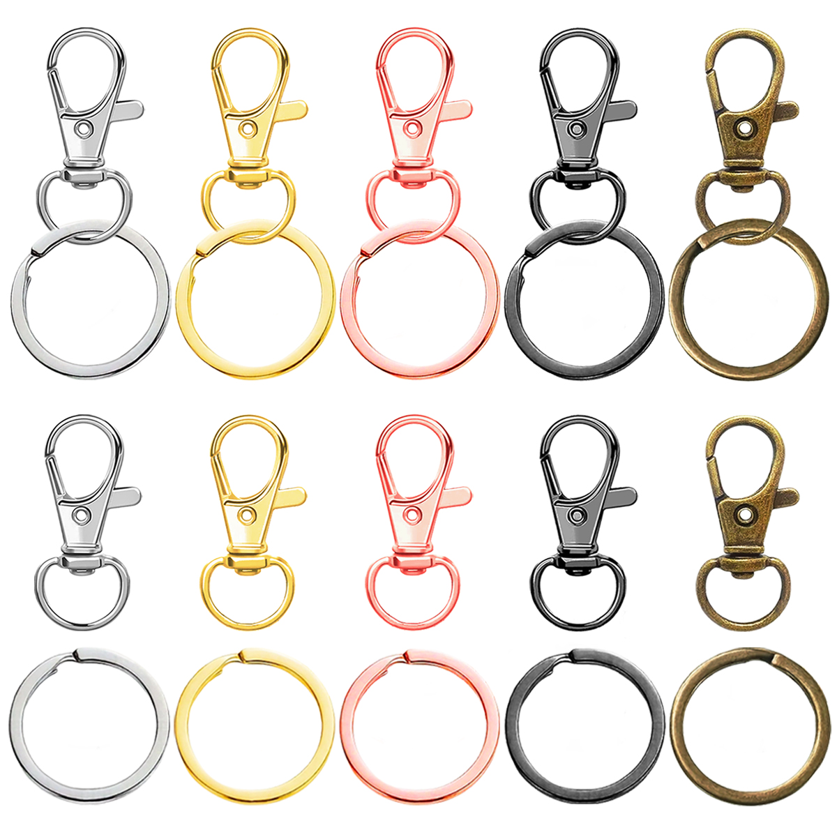 10/20/30/50 Set Swivel Keychai - Art Craft Market reseña y precio