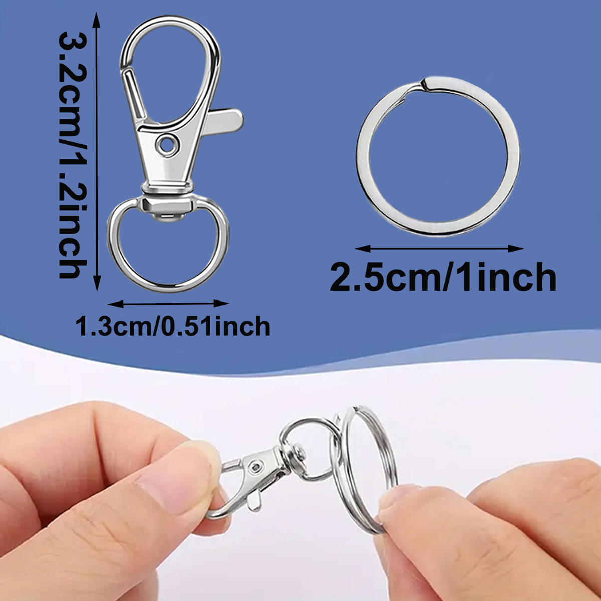 10/20/30/50 Set Swivel Keychai - Art Craft Market reseña y precio