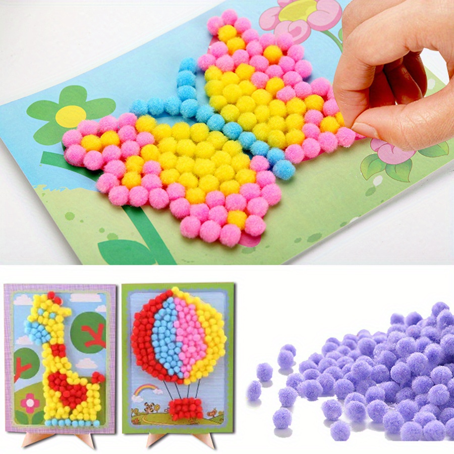 2pcs 16x21cm Colorful Pom-Pom  - Unique Art Craft reseña y precio