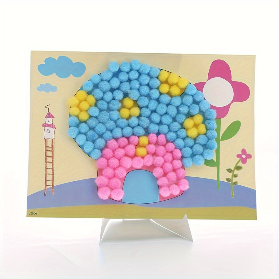 2pcs 16x21cm Colorful Pom-Pom  - Unique Art Craft reseña y precio