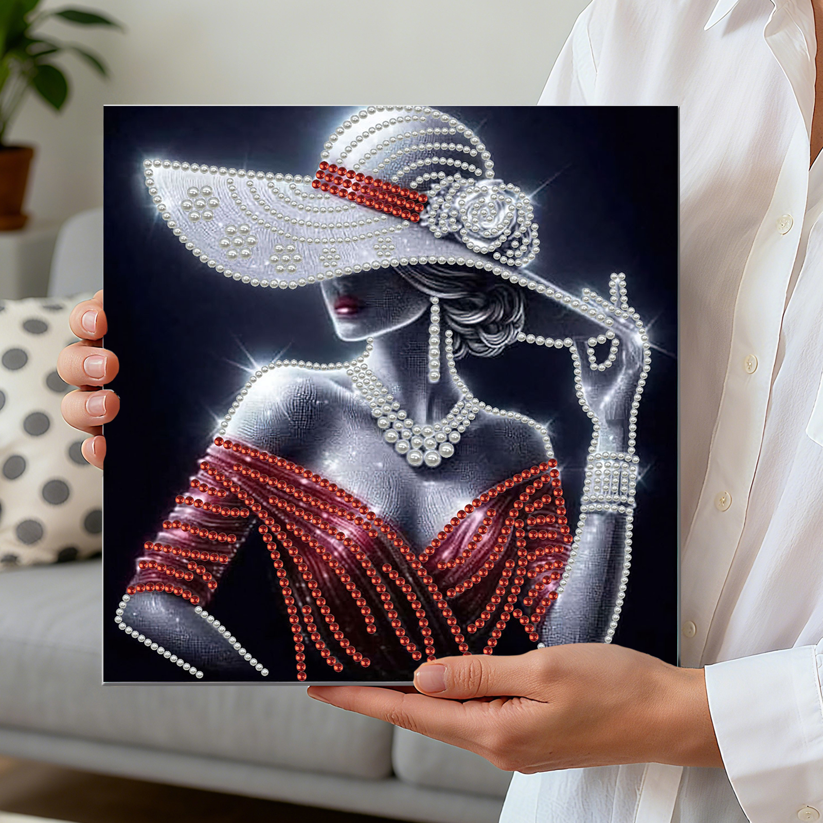Elegant Lady Full 5D DIY Pearl - Art Craft Gift Ideas reseña y precio