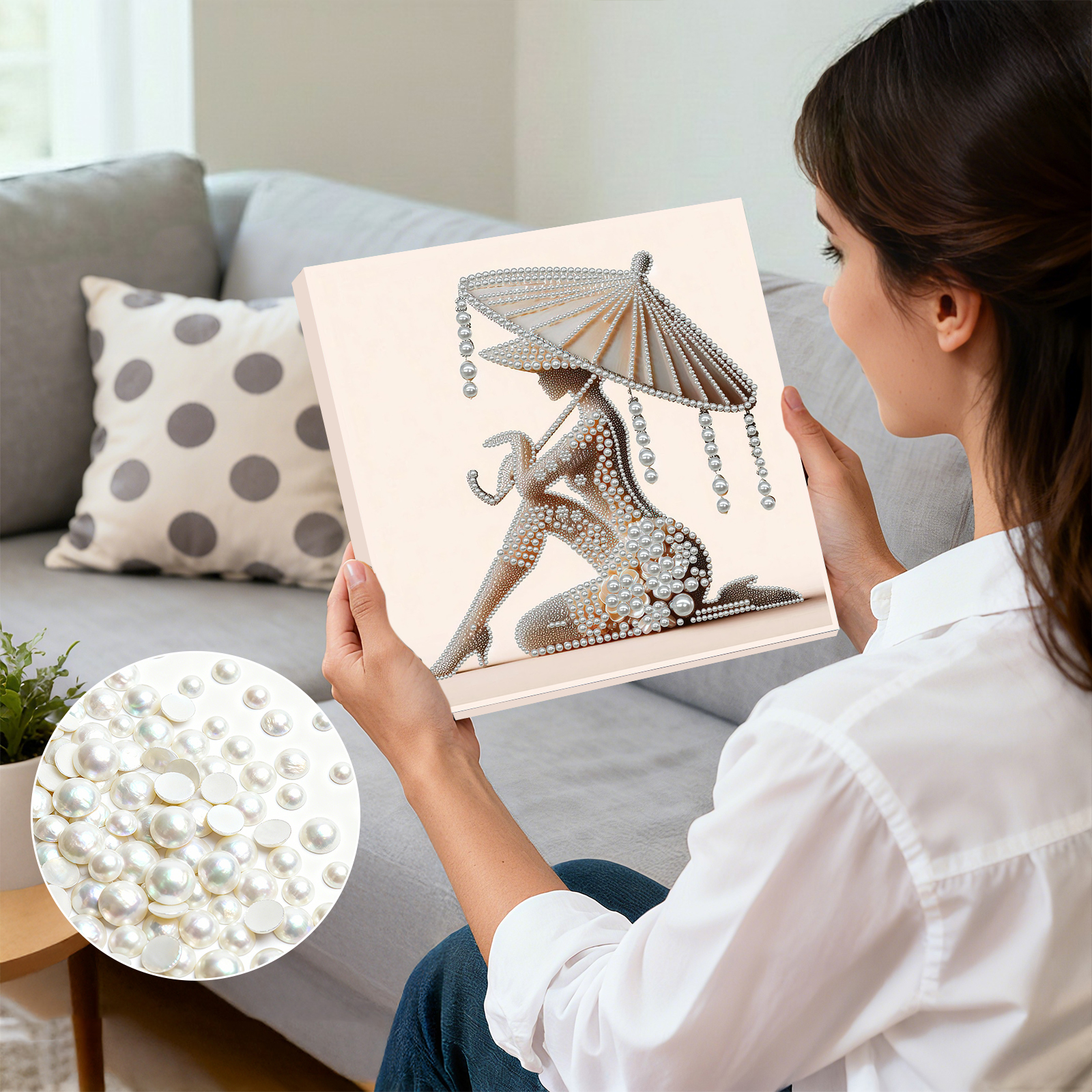 Elegant Lady Full 5D DIY Pearl - Art Craft Gift Ideas reseña y precio