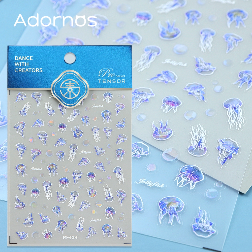 1Sheet Jellyfish Resin Sticker - Art Craft Jellyfish reseña y precio