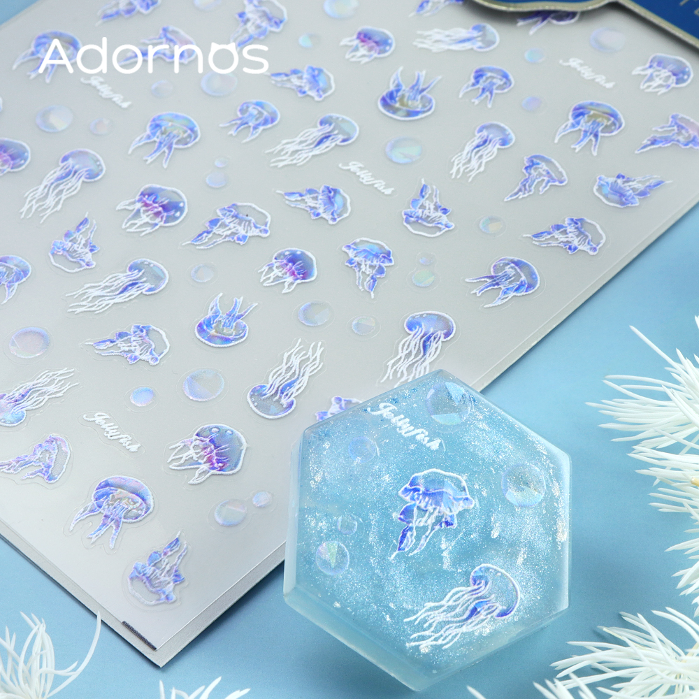 1Sheet Jellyfish Resin Sticker - Art Craft Jellyfish reseña y precio