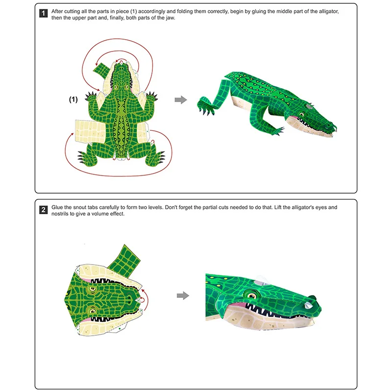 Alligator Crocodile Folding Or - Art Craft Center reseña y precio