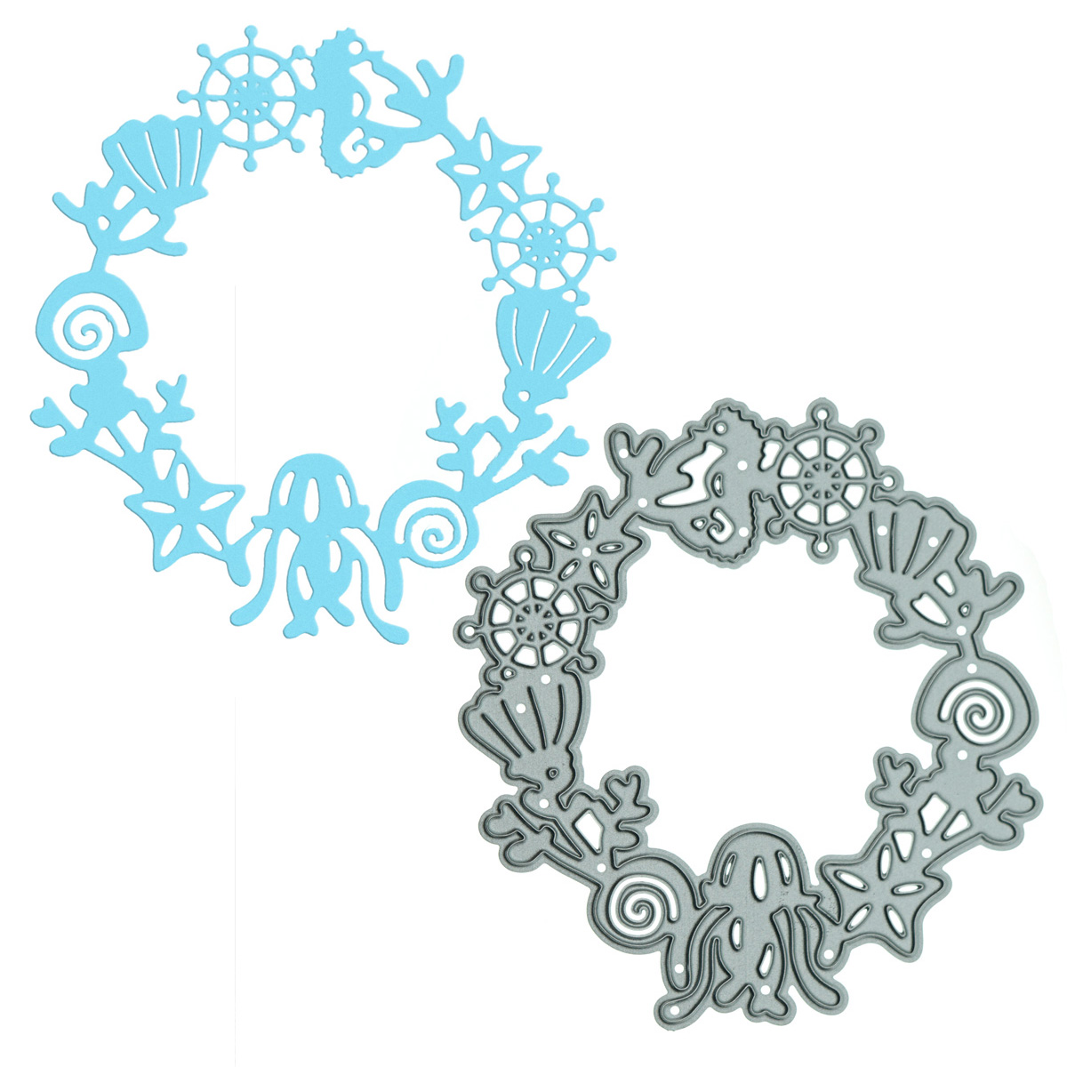 Small Nauticl Wreath Ocean Met - Art Craft Jellyfish reseña y precio