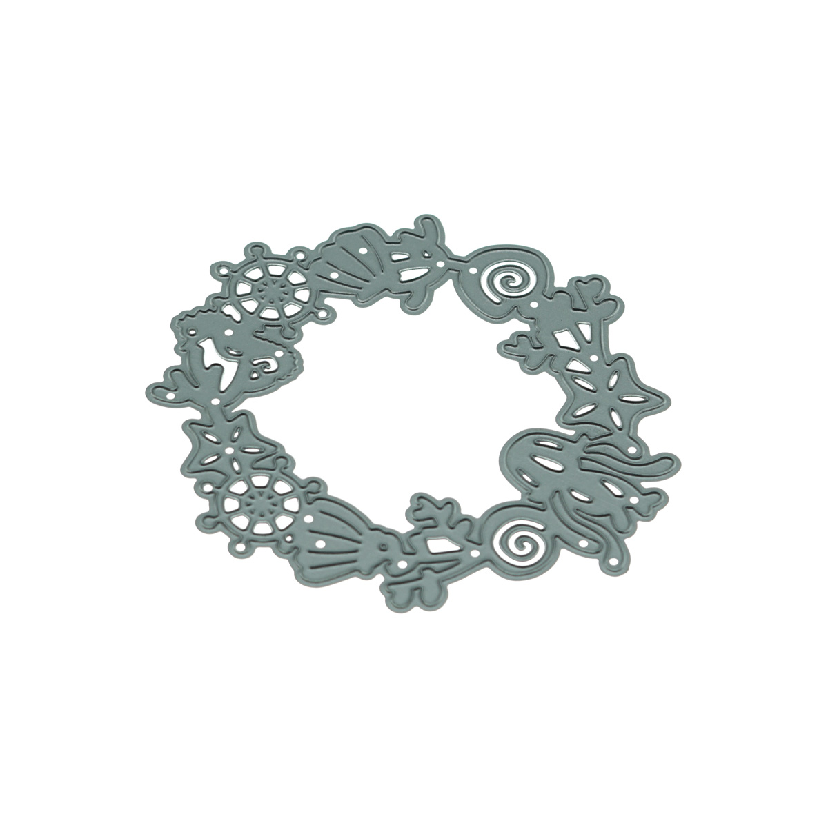 Small Nauticl Wreath Ocean Met - Art Craft Jellyfish reseña y precio
