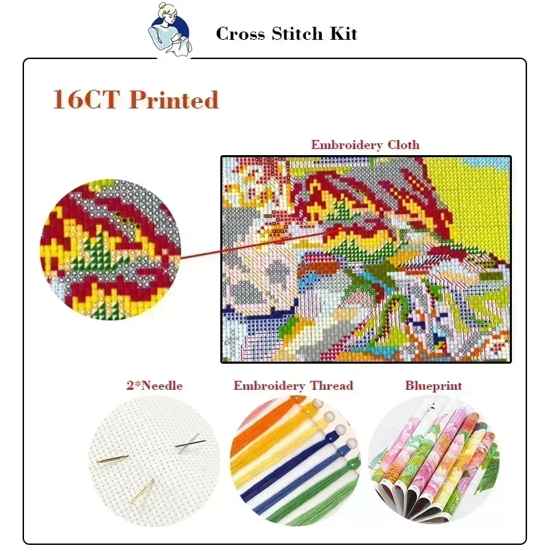 JoySunday Cross Stitch Kit A S - Art Craft Village reseña y precio