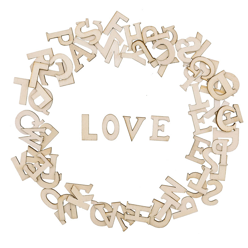 100pcs Letters Wooden Alphabet - Art And Craft Numbers reseña y precio