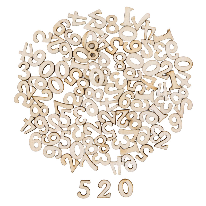 100pcs Letters Wooden Alphabet - Art And Craft Numbers reseña y precio