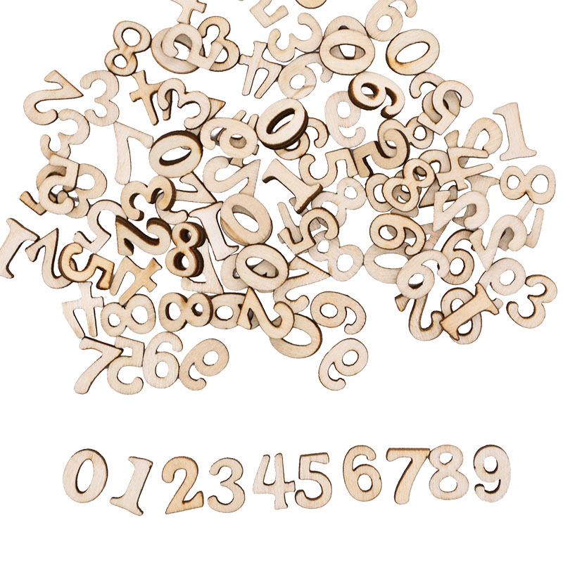 100pcs Letters Wooden Alphabet - Art And Craft Numbers reseña y precio