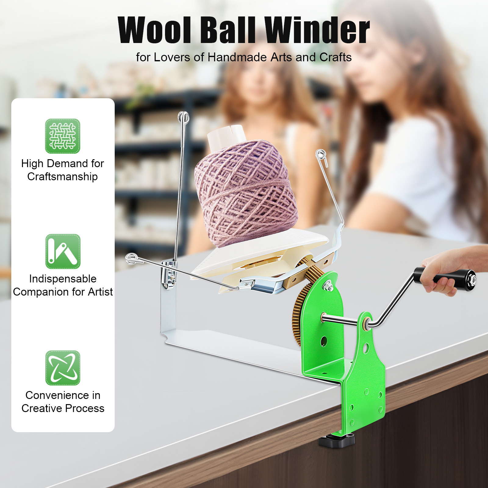 Portable Wool Ball Winder 400- - Art And Craft Studio reseña y precio