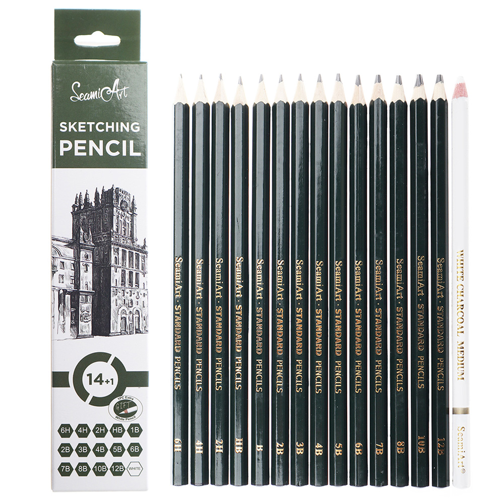 14PCS Sketching Pencil Set (6H - Sketching Charcoal Set reseña y precio