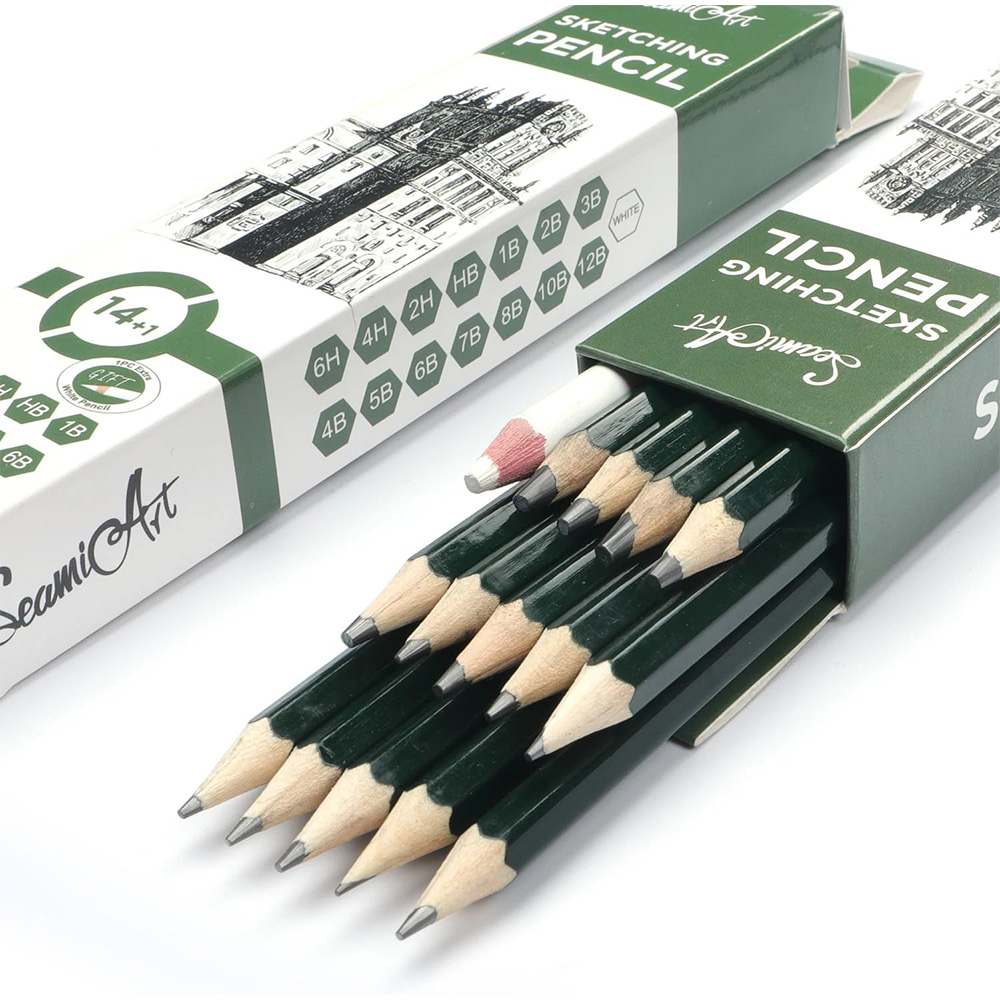 14PCS Sketching Pencil Set (6H - Sketching Charcoal Set reseña y precio
