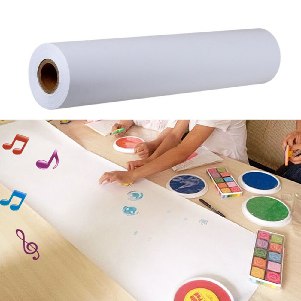 White Drawing Paper Roll Paint - Art Craft Kindergarten reseña y precio