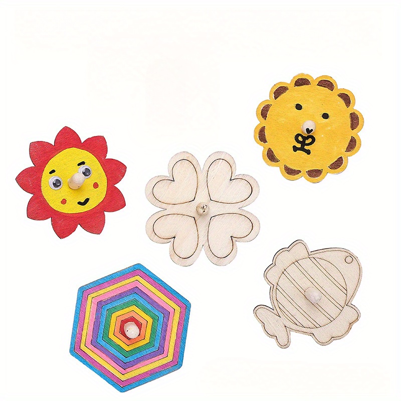Wooden Spinning Top Craft Kit  - Eco Art Craft reseña y precio