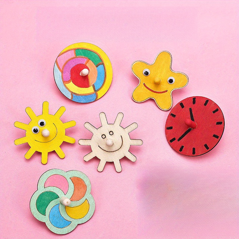 Wooden Spinning Top Craft Kit  - Eco Art Craft reseña y precio