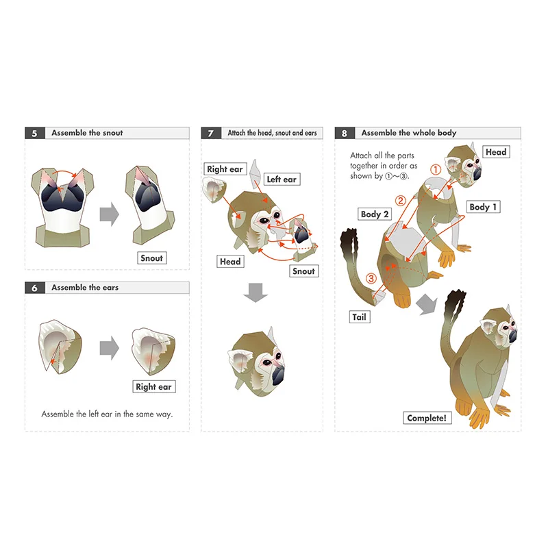 Squirrel Monkey Origami Art Fo - Art Craft Center reseña y precio