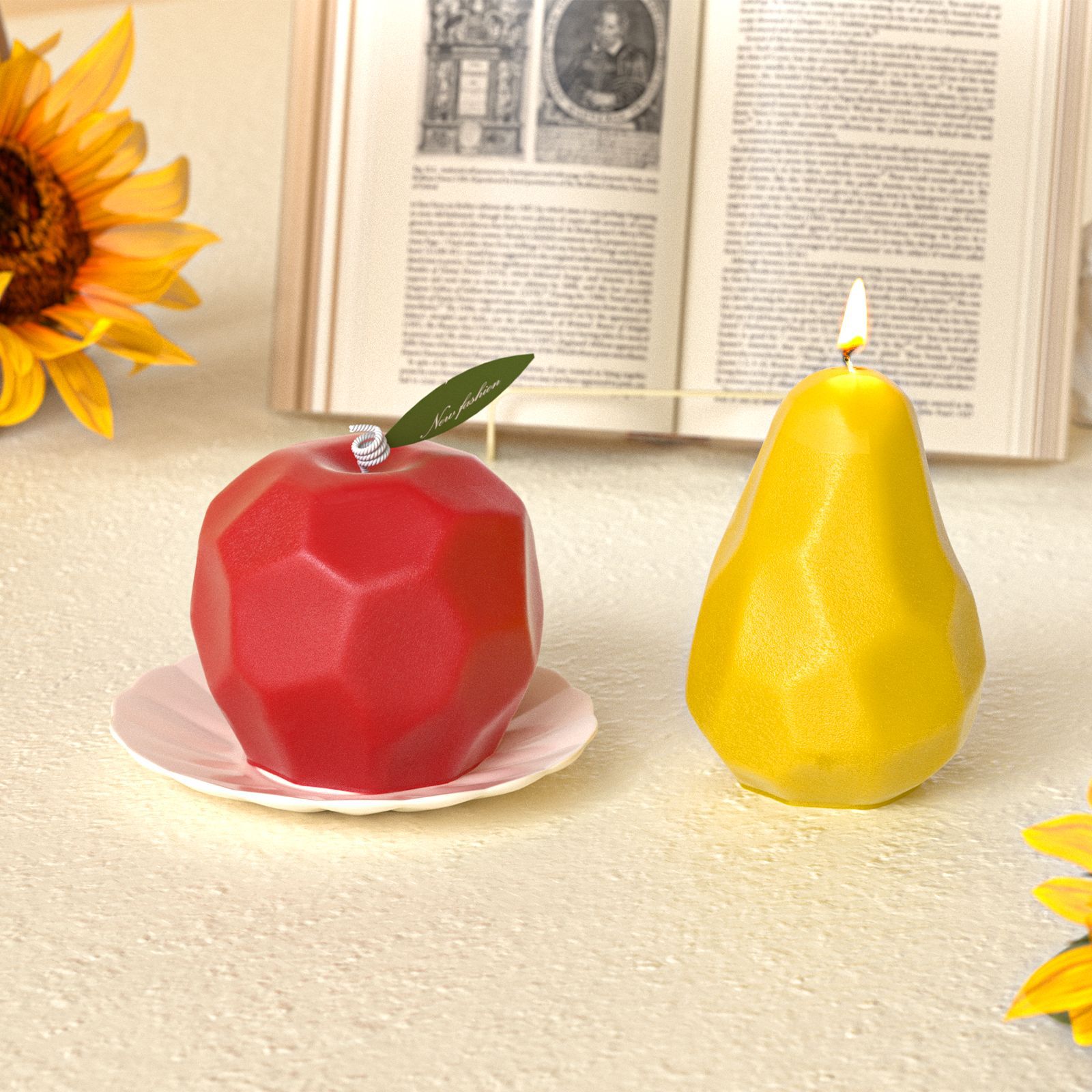 Pear Candle Mold Diamond-Cut R - Art And Craft Studio reseña y precio
