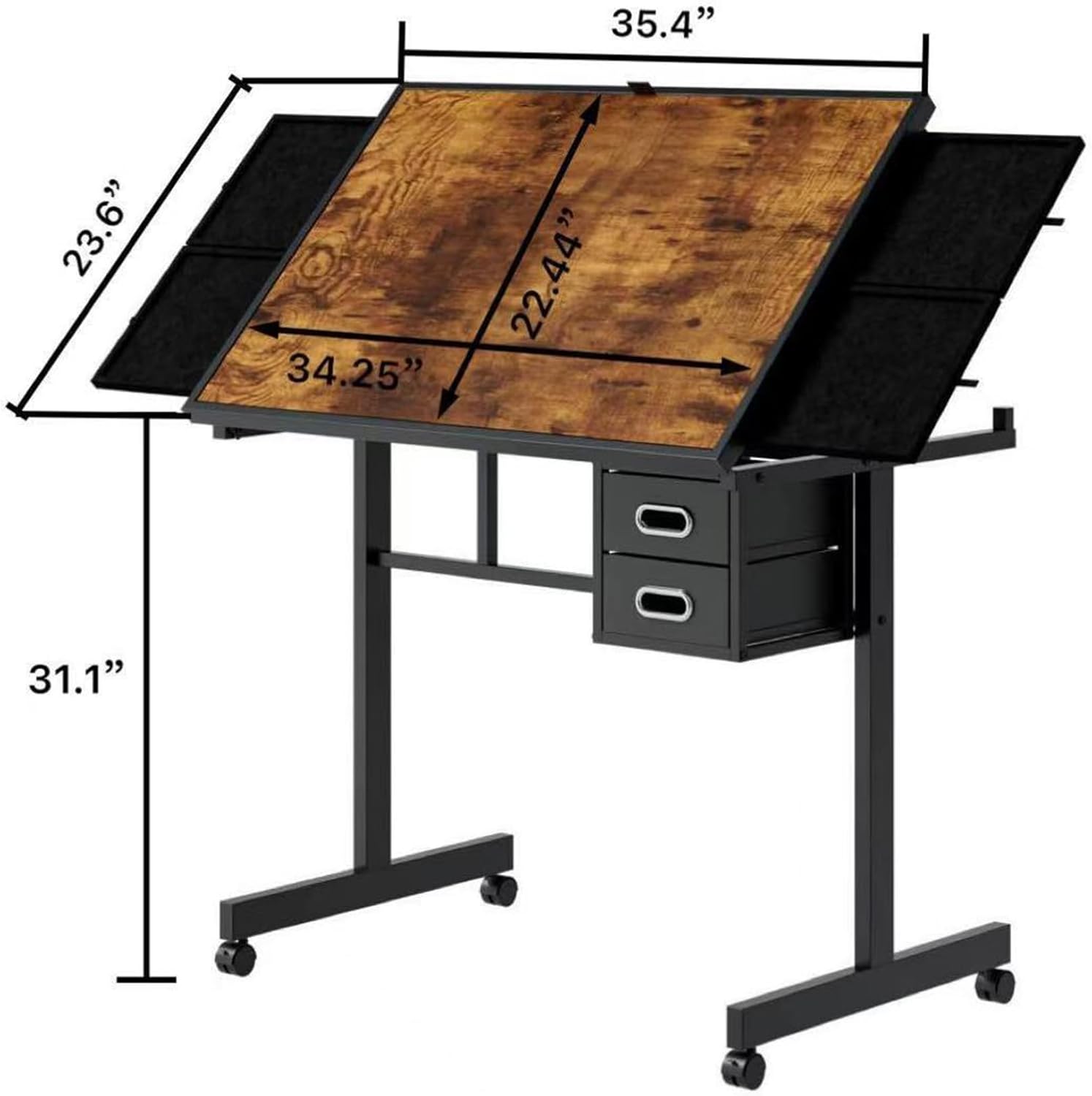 Adjustable Drafting Table with - Art And Craft Studio reseña y precio