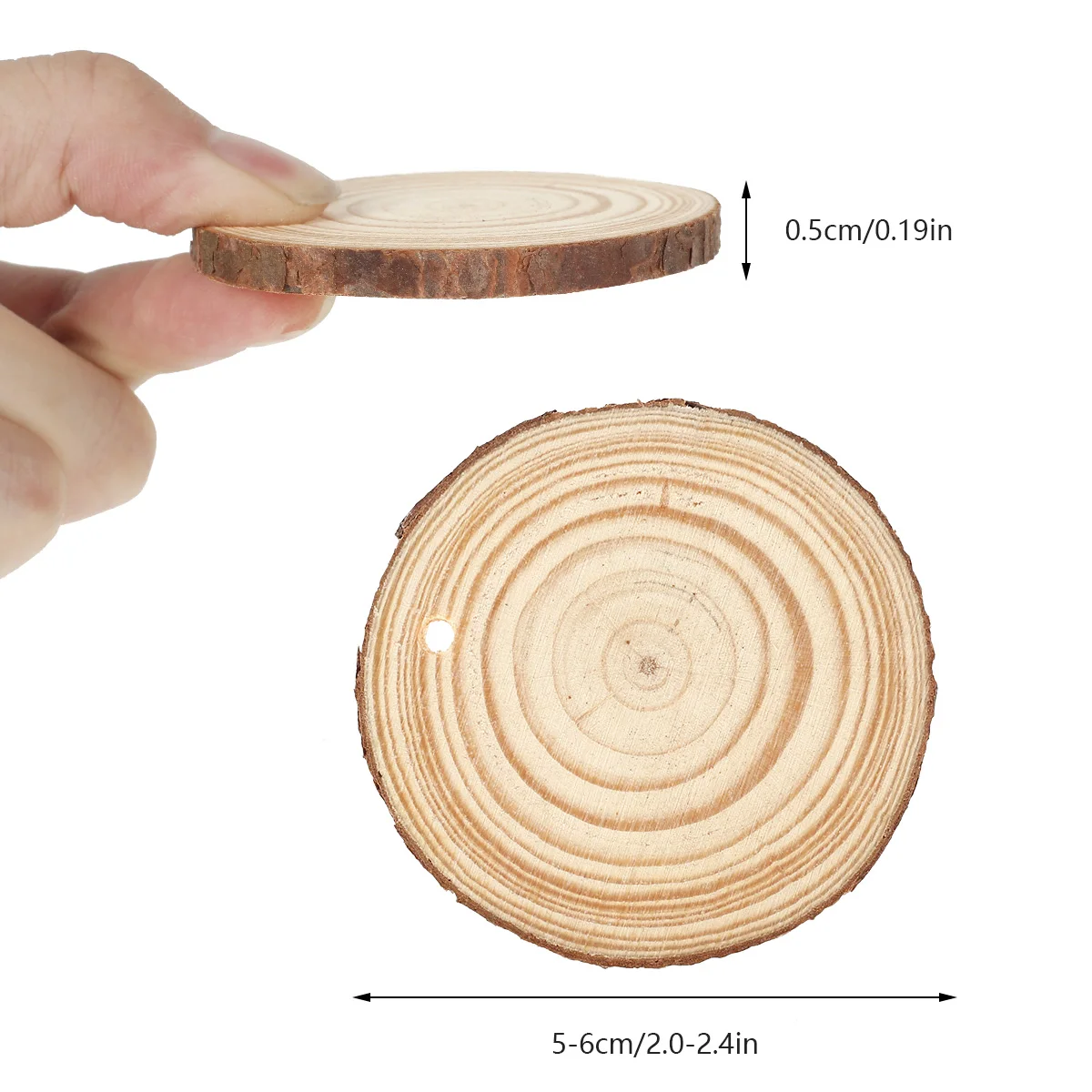 30pcs Natural Wood Slices Craf - Art Craft Tree reseña y precio