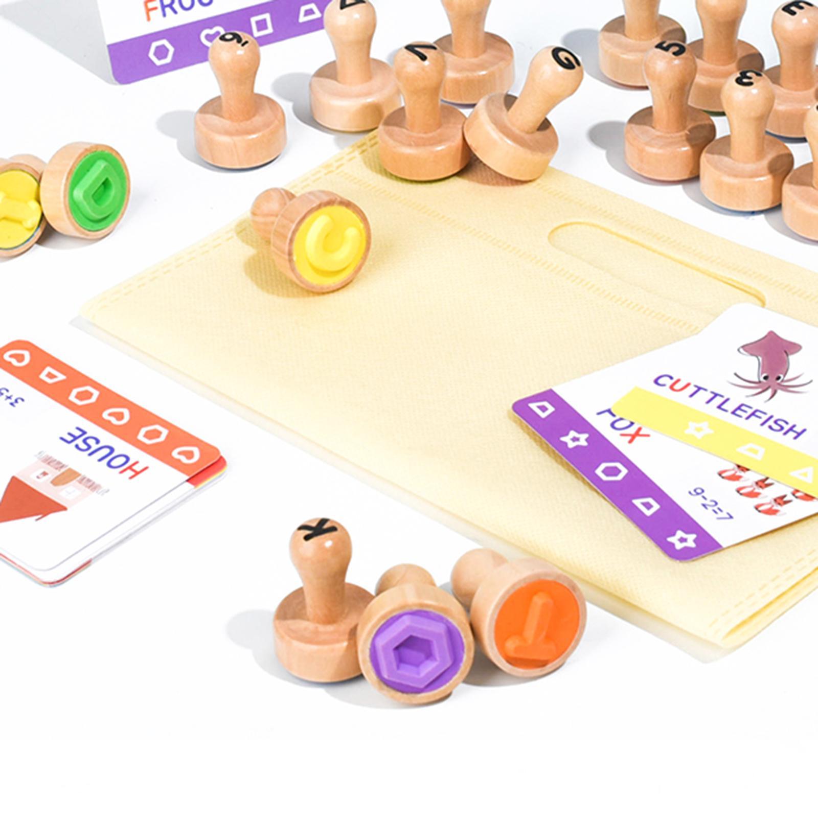 Wooden Alphabet Number Stamp E - Art And Craft Numbers reseña y precio