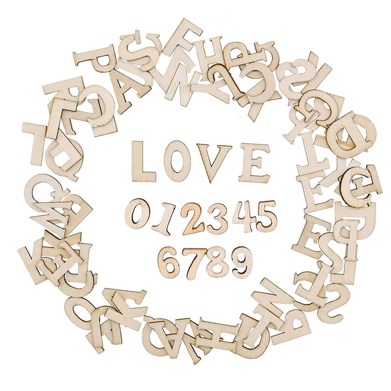 100pcs Wood English Alphabet D - Art And Craft Numbers reseña y precio