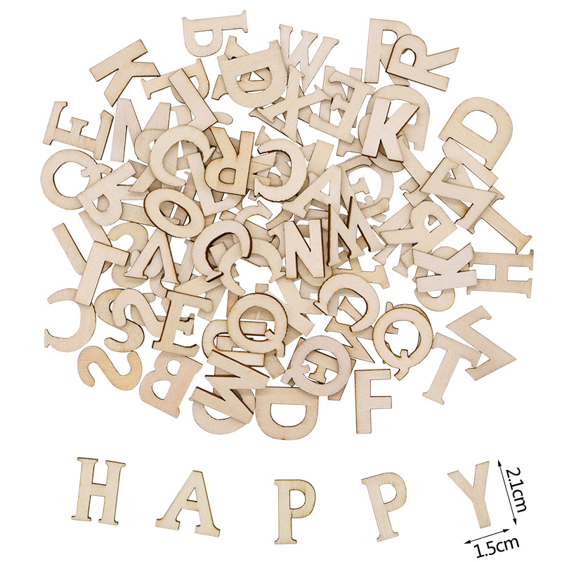 100pcs Wood English Alphabet D - Art And Craft Numbers reseña y precio