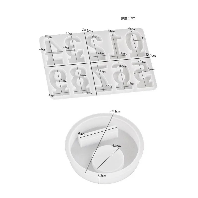 2pc Birthday Cake Silicones Mo - Art And Craft Numbers reseña y precio