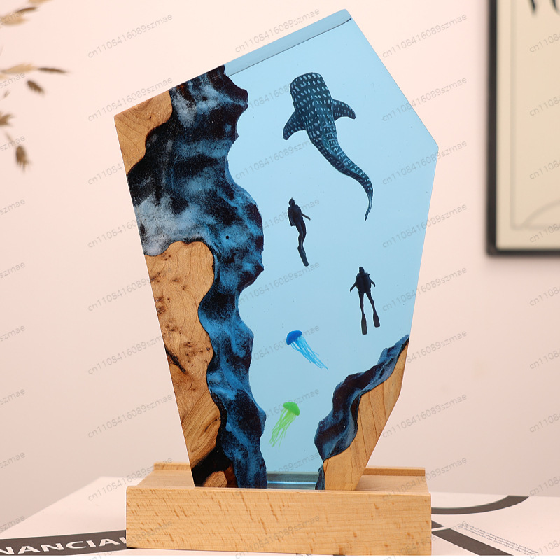 Cave Whale Diver Jellyfish Res - Art Craft Jellyfish reseña y precio